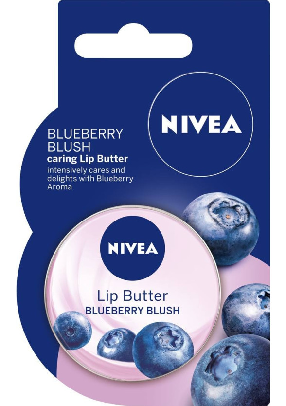 НИВЕА Масло за устни Боровинка 16,7гр | NIVEA Lip Butter Blueberry 16,7g