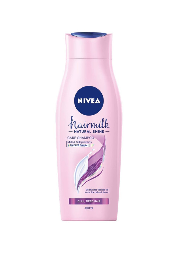 НИВЕА ХЕЪРМИЛК Шампоан за блясък за изтощена коса 400мл | NIVEA HAIRMILK Shampoo for natural shine, dull and tired hair 400ml