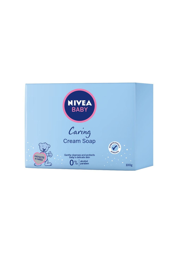 НИВЕА БЕБЕ Нежен подхранващ крем сапун 100гр | NIVEA BABY Tenderly caring cream soap 100g
