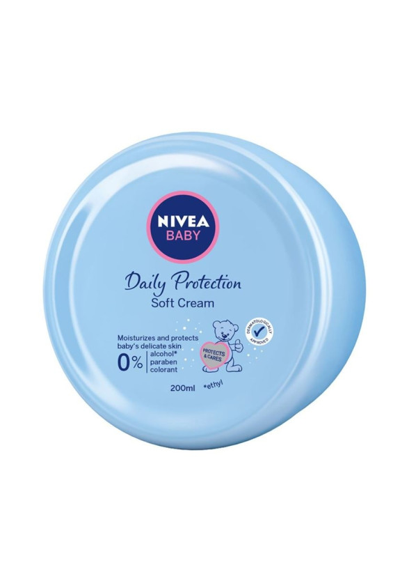 НИВЕА БЕБЕ ЕЖЕДНЕВНА ЗАЩИТА Нежен крем 200мл | NIVEA BABY DAILY PROTECTION Soft cream 200ml