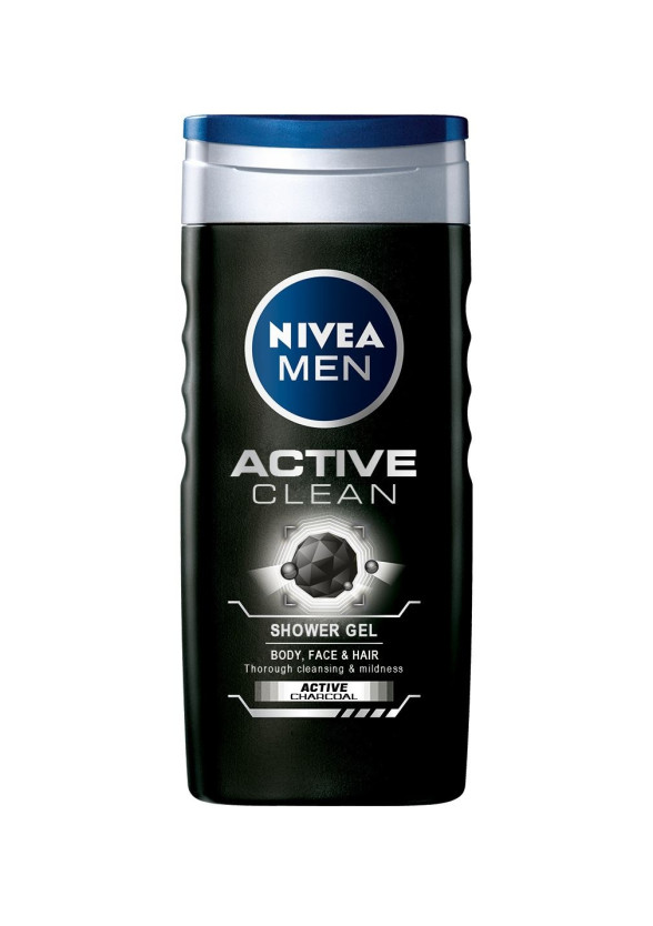 НИВЕА МЕН АКТИВ КЛИЙН Душ гел 250мл | NIVEA MEN ACTIVE CLEAN Shower gel 250ml