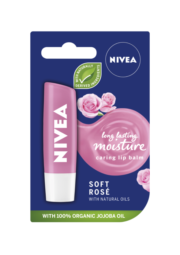 НИВЕА Балсам за устни Нежна Роза 4,8гр | NIVEA Lip Balm Soft Rose 4.8g