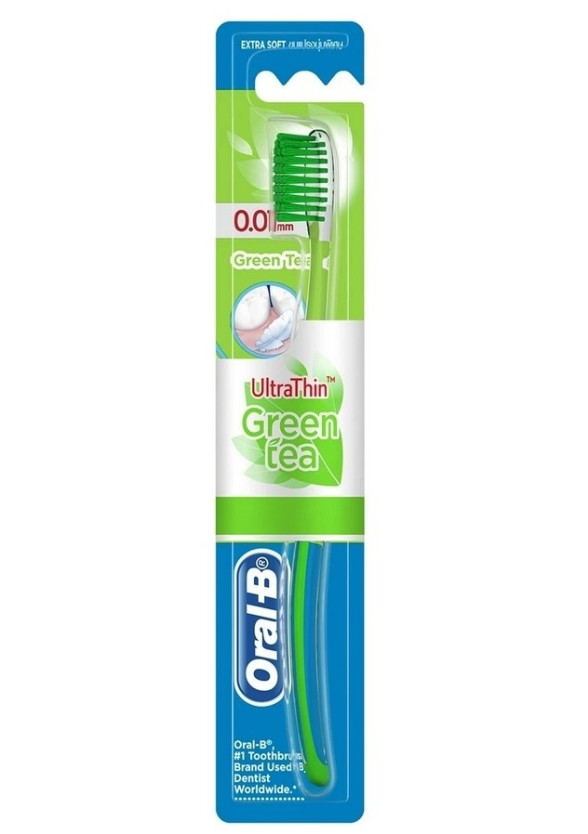 Четка за зъби УЛТРА ТИН ЗЕЛЕН ЧАЙ Екстра софт ОРАЛ-Б | Toothbrush ULTRA THIN GREEN TEA Extra soft ORAL-B