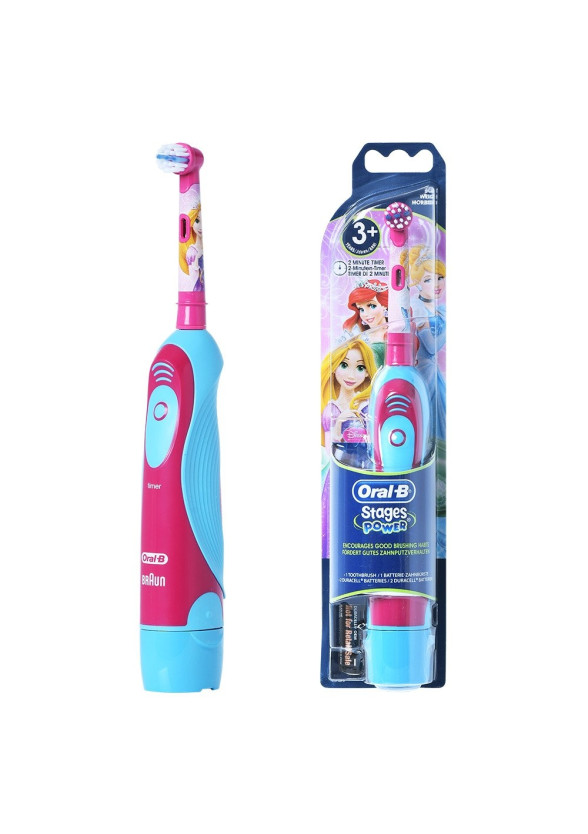 Електическа четка за зъби за деца СТЕЙДЖЕС ПАУЪР (Принцеси) 3+ БРАУН ОРАЛ-Б | Electric toothbrush battery for kids STAGES POWER (Princesses) KIDS 3+ BRAUN ORAL-B