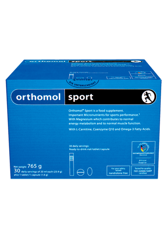 СПОРТ за активно спортуващи 30бр. дози ОРТОМОЛ | SPORT 30s doses ORTHOMOL