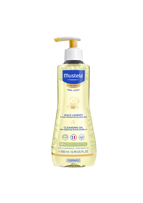 МУСТЕЛА Душ олио за суха и много суха кожа 500мл | MUSTELA Cleansing bath oil for dry and very dry skin 500ml