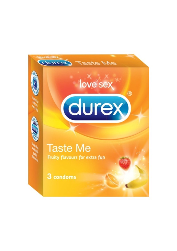 ДЮРЕКС ТЕЙСТ МИ презервативи 3бр. | DUREX TASTE ME condoms 3s