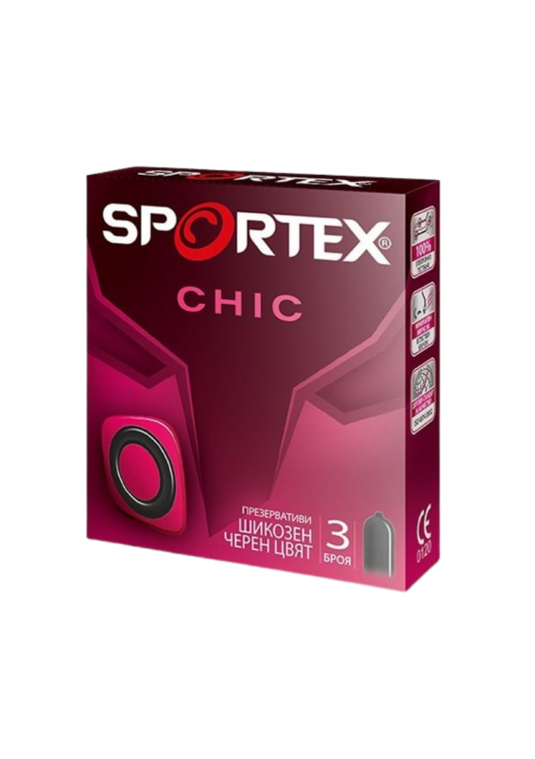 СПОРТЕКС ШИК презервативи 3бр | SPORTEX CHIC condoms x 3s