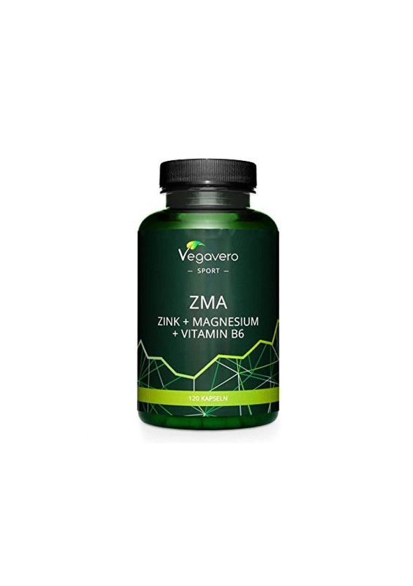 Цинк + Магнезий + Витамин B6 x 120 капсули ВЕГАВЕРО | ZMA Zinc + Magnesium + Vitamin B6 x 120 caps VEGAVERO