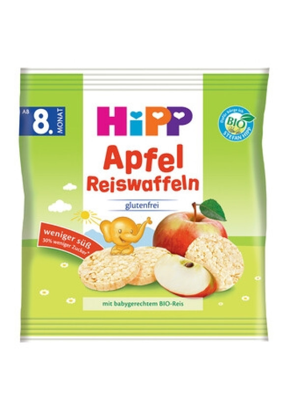 ХИП БИО Оризови гризини с ябълка 8м+ 30гр | HIPP BIO Rice bites with apple 8m+ 30g