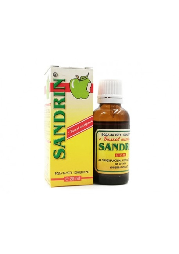 САНДРИН Вода за уста, Билков екстракт 25мл | SANDRIN Mouthwash, Herbal extract 25ml