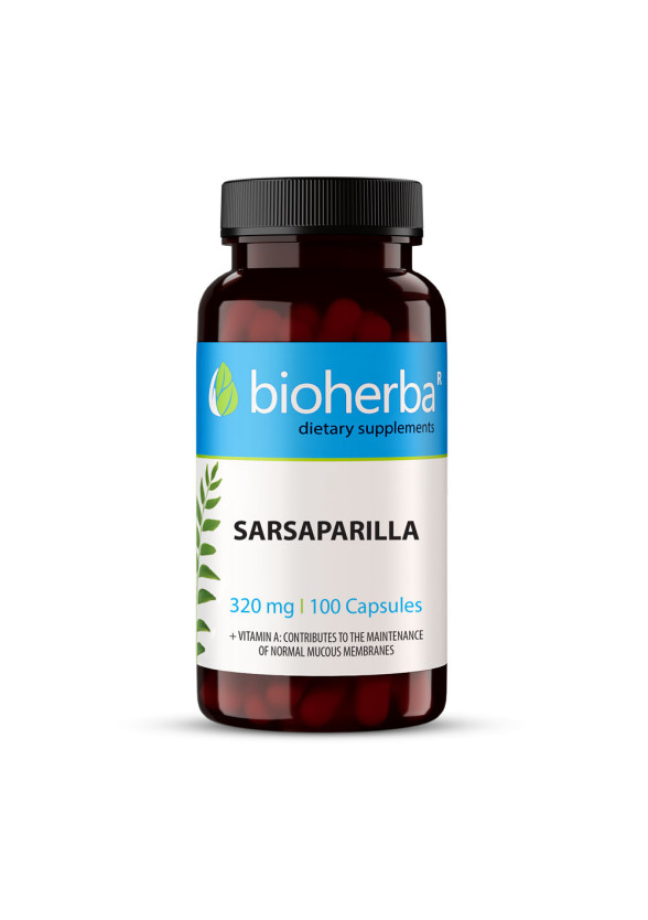 САРСАПАРИЛА 320 мг. 100 капс. БИОХЕРБА | SARSAPARILLA CAPSULES 320 mg. 100 caps. BIOHERBA