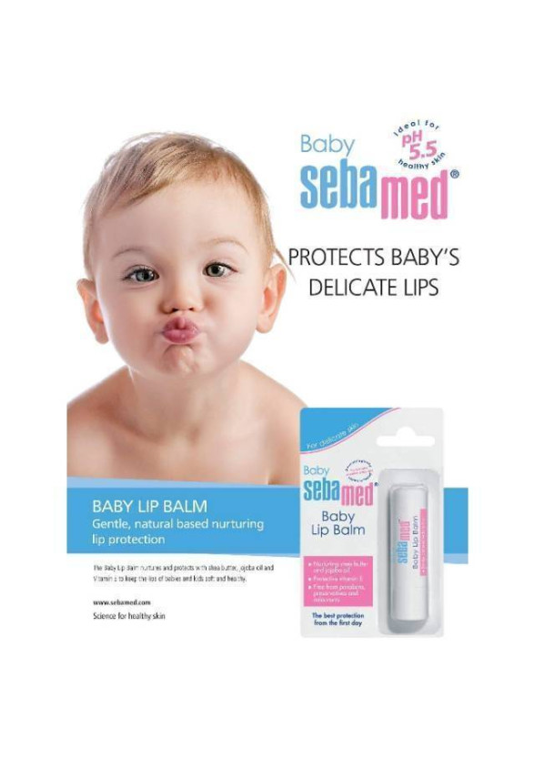 СЕБАМЕД БЕБЕ Балсам за устни за бебета и деца 4,8гр | SEBAMED BABY Lip balm 4,8g
