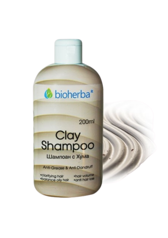 БИОХЕРБА Шампоан с Хума 200мл | BIOHERBA Clay shampoo 200ml