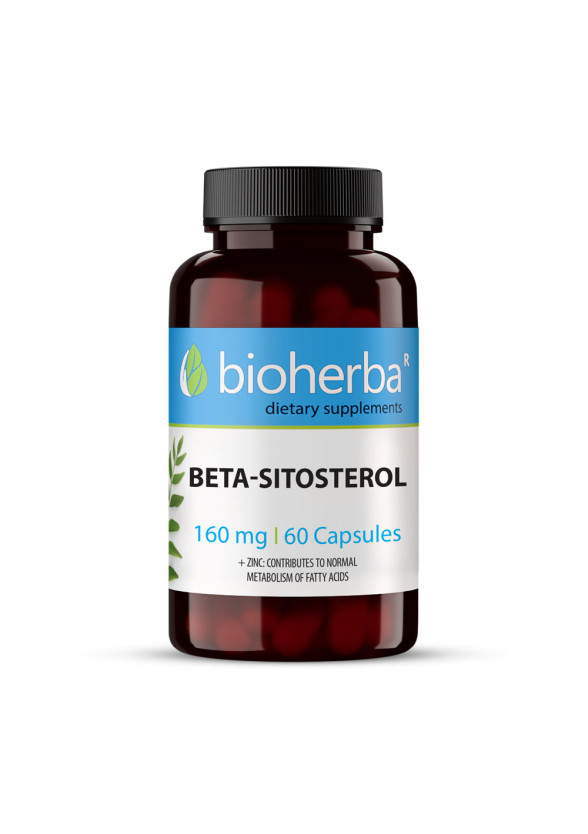 БЕТА СИТОСТЕРОЛ 160 мг. 60 капс. БИОХЕРБА | BETA SITOSTEROL 160 mg. 60 caps. BIOHERBA