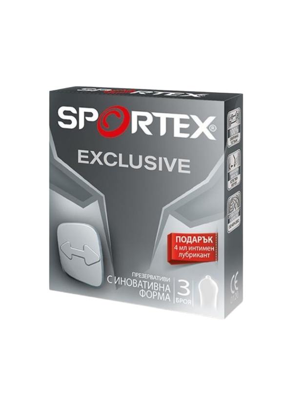 СПОРТЕКС ЕКСКЛУЗИВ презервативи x 3бр | SPORTEX EXCLUSIVE condoms x 3s