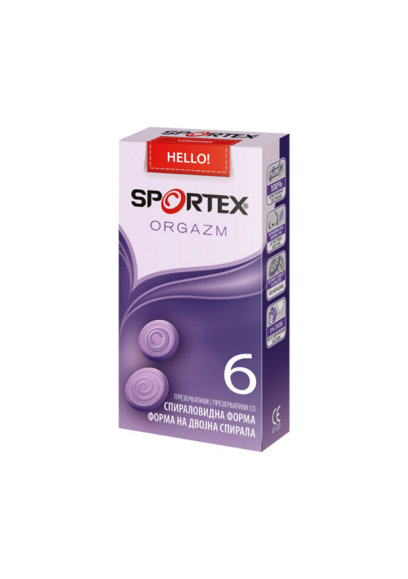 СПОРТЕКС ОРГАЗЪМ презервативи x 6бр | SPORTEX ORGAZM condoms x 6s