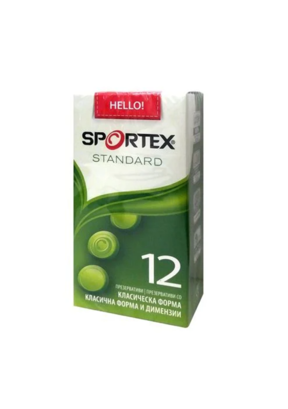 СПОРТЕКС СТАНДАРТ презервативи x 12бр | SPORTEX STANDART condoms x 12s