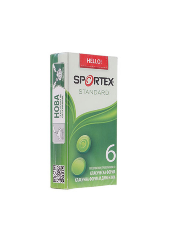 СПОРТЕКС СТАНДАРТ презервативи x 6бр | SPORTEX STANDART condoms x 6s