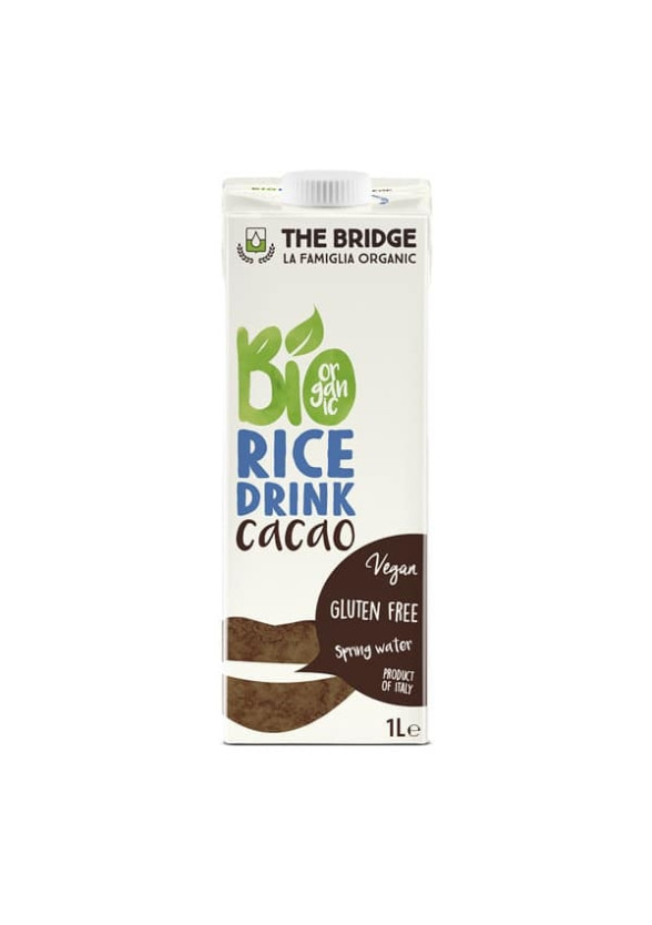 ДЪ БРИДЖ БИО Оризова напитка с Какао БЕЗ ГЛУТЕН 250мл или 1л | THE BRIDGE BIO Rice drink with Cocoa GLUTEN FREE 250ml or 1l