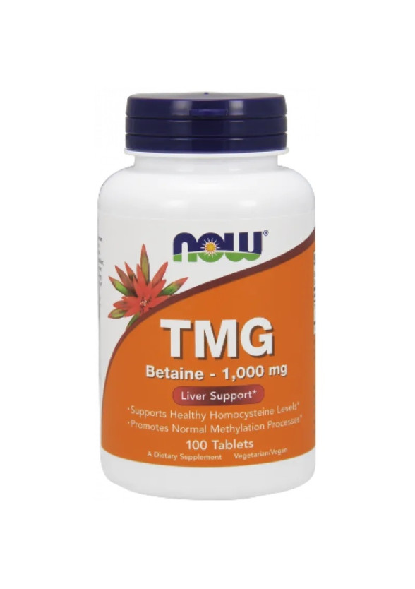 ТМГ (ТРИМЕТИЛ ГЛИЦИН) 1000мг таб. 100бр НАУ ФУУДС | TMG (TRIMETHYL GLYCINE) 1000 mg tabs. 100s NOW FOODS