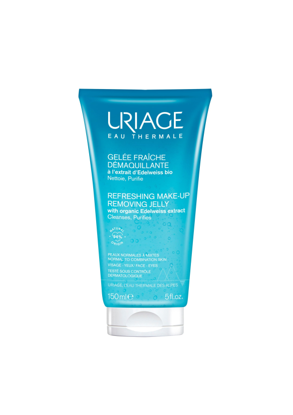 ЮРИАЖ Почистващ и освежаващ дегримиращ гел 150мл | URIAGE Refreshing make-up removing jelly 150ml