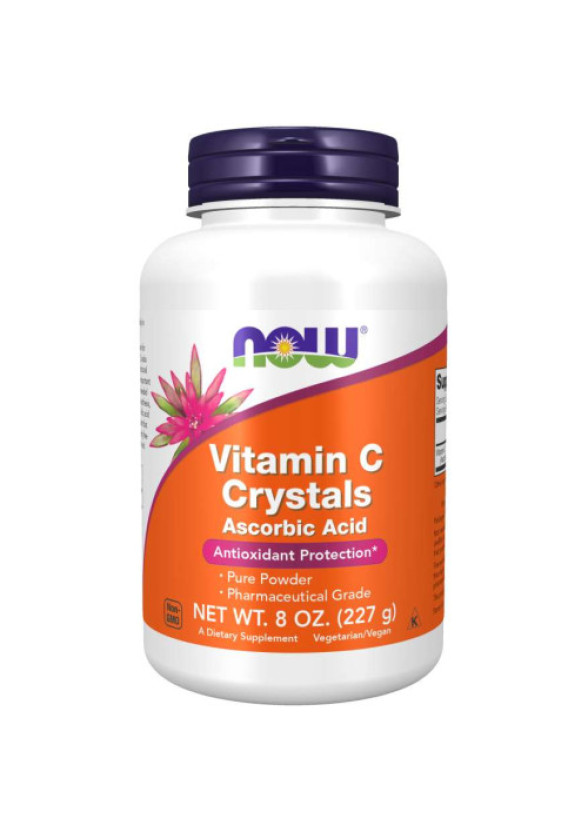 ВИТАМИН Ц на кристали (прах) 227гр НАУ ФУУДС | Vitamin C crystal powder 227g NOW FOODS