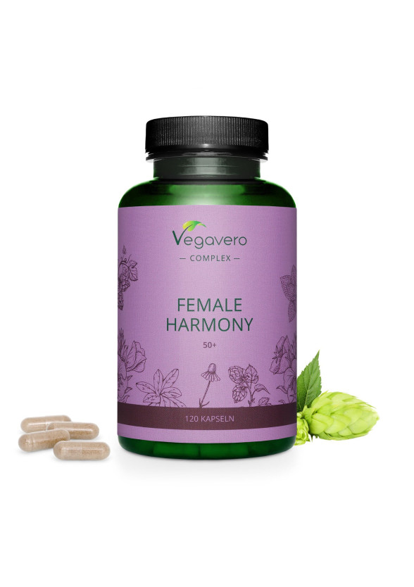 За хормонален баланс при жените над 50-години капсули x 180 бр ВЕГАВЕРО | Female Harmony 50+ caps x 180 s VEGAVERO 