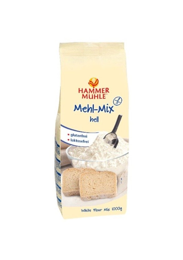 Бяло брашно Микс, без глутен 1кг ХАМЕРМИЛ | BIO White flour Mix, gluten free 1kg HAMMERMÜHLE