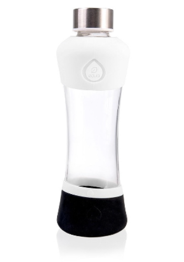 ЕКУА Бутилка, стъкло БЯЛА 550мл | EQUA Eco glass bottle WHITE 550ml