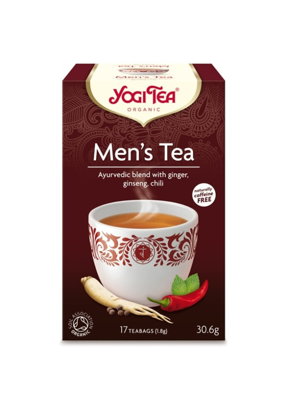 ЙОГИ ОРГАНИК БИО Аюрведичен чай "За мъже", пакетчета 17бр | YOGI ORGANIC BIO Ayurvedic tea blend "Men's tea" teabags 17s