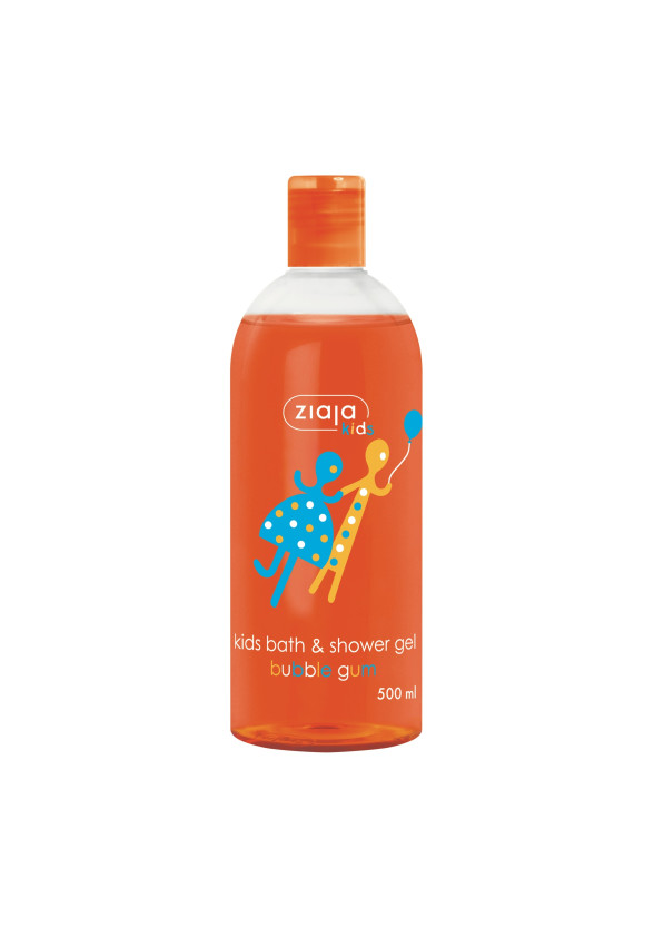 ЖАЯ За деца душ гел с аромат на дъвка 500мл | ZIAJA Kids bath & shower gel bubble gum 500ml