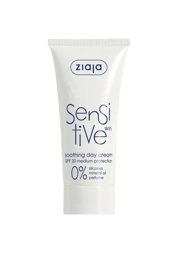 ЖАЯ Дневен крем за чувствителна кожа със spf20 50мл | ZIAJA Sensitive soothing day cream spf20 50ml