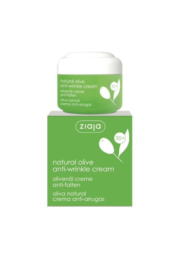 ЖАЯ Крем за лице против бръчки с маслина 50мл | ZIAJA Natural olive anti-wrinkle cream 50ml