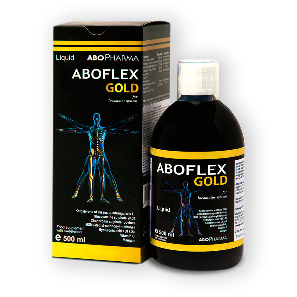 АБОФЛЕКС ГОЛД сироп за здрави стави 500мл АБОФАРМА | ABOFLEX GOLD syrup for  healthy joints 500ml ABOPHARMA | AptekaBG.com