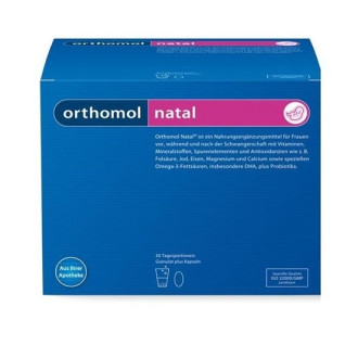 НАТАЛ за бременни и кърмещи жени 30бр. дози ОРТОМОЛ | NATAL 30s doses ORTHOMOL