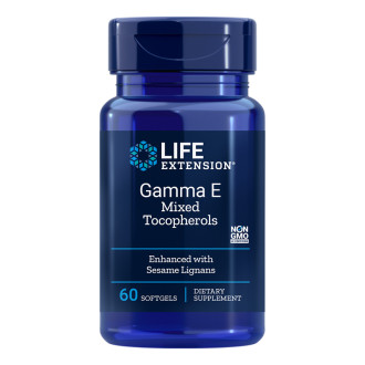 Gamma E Mixed Tocopherols Витамин Е ( токофероли микс) 60 софтгел капсули Life Extension