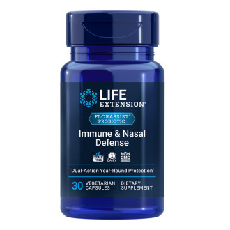 Florassist® Immune & Nasal Defense Пробиотик в подкрепа на имунитета и дихателната система 30 капсули Life Extension