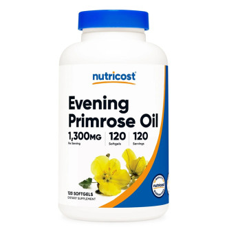 Вечерна иглика (масло) 1300 mg x 120 софтгел капсули НУТРИКОСТ | Evening Primrose Oil x 120 soft caps NUTRICOST