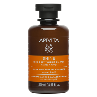 Ревитализиращ шампоан за коса, блясък и подхранване x 250мл АПИВИТА | Shine and revitalizing shampoo x 250ml APIVITA