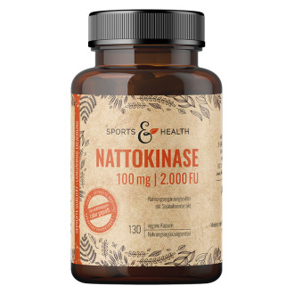 Натокиназа 100 mg / 2000 FU х 130 капсули Спорт енд Хелт | Nattokinase x 130 caps Sports & Health 