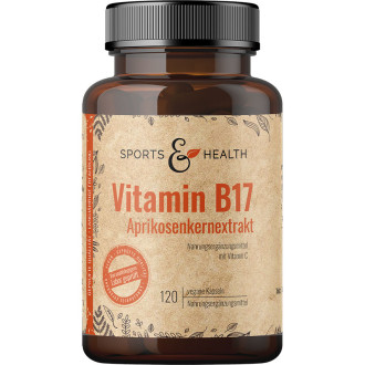 Витамин Б17 (Амигдалин) Екстракт от кайсиеви ядки 1000мг х 120 капсули СПОРТ'С ХЕЛТ | Vitamin B17 (Amygdalin) Apricot kernel extract 1000mg capsules 120s SPORT'S HEALTH