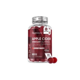 Ябълков оцет Гъми х 90 желирани таблетки Уейт Уърлд | Apple Cider Vinegar Gummies x 90 soft gums Weight World 