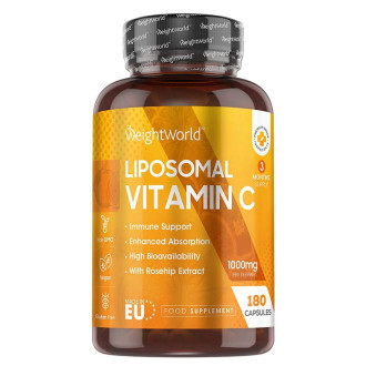 Витамин С (липозомен) 1000 mg х 180 капсули Уейт Уърлд | Liposomal Vitamin C x 180 caps Weight World 