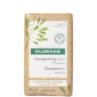 КЛОРАН твърд шампоан с екстракт от овес 80гр | KLORANE Solid shampoo with oats extract 80gr