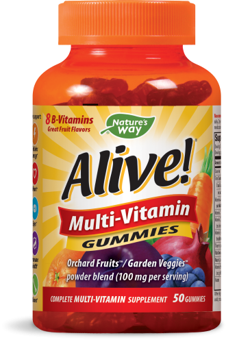 АЛАЙВ Мултивитамини за възрастни x 50бр. желирани табл. НЕЙЧЪР'С УЕЙ | Alive! Multi-Vitamin Gummies x 50s NATURE'S WAY