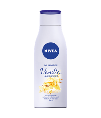 НИВЕА Ванила & Алмънд ойл лосион за тяло 200мл | NIVEA Vanilla & Almond oil body lotion 200ml