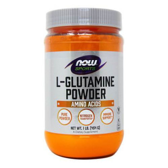 Л-ГЛУТАМИН прах 454г НАУ ФУУДС | L-GLUTAMINE powder 454g NOW FOODS