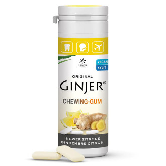 Джинджифилови дъвки с Лимон 20 дъвки х 30 гр Лемон Фарма | Ginjer Chewing Gum Ingwer Zitrone x 30 g Lemon Pharma 