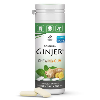 Джинджифилови дъвки с Мента 20 дъвки х 30 гр Лемон Фарма | Ginger Chewing gum Ingwer Minze x 30 g Lemon Pharma 